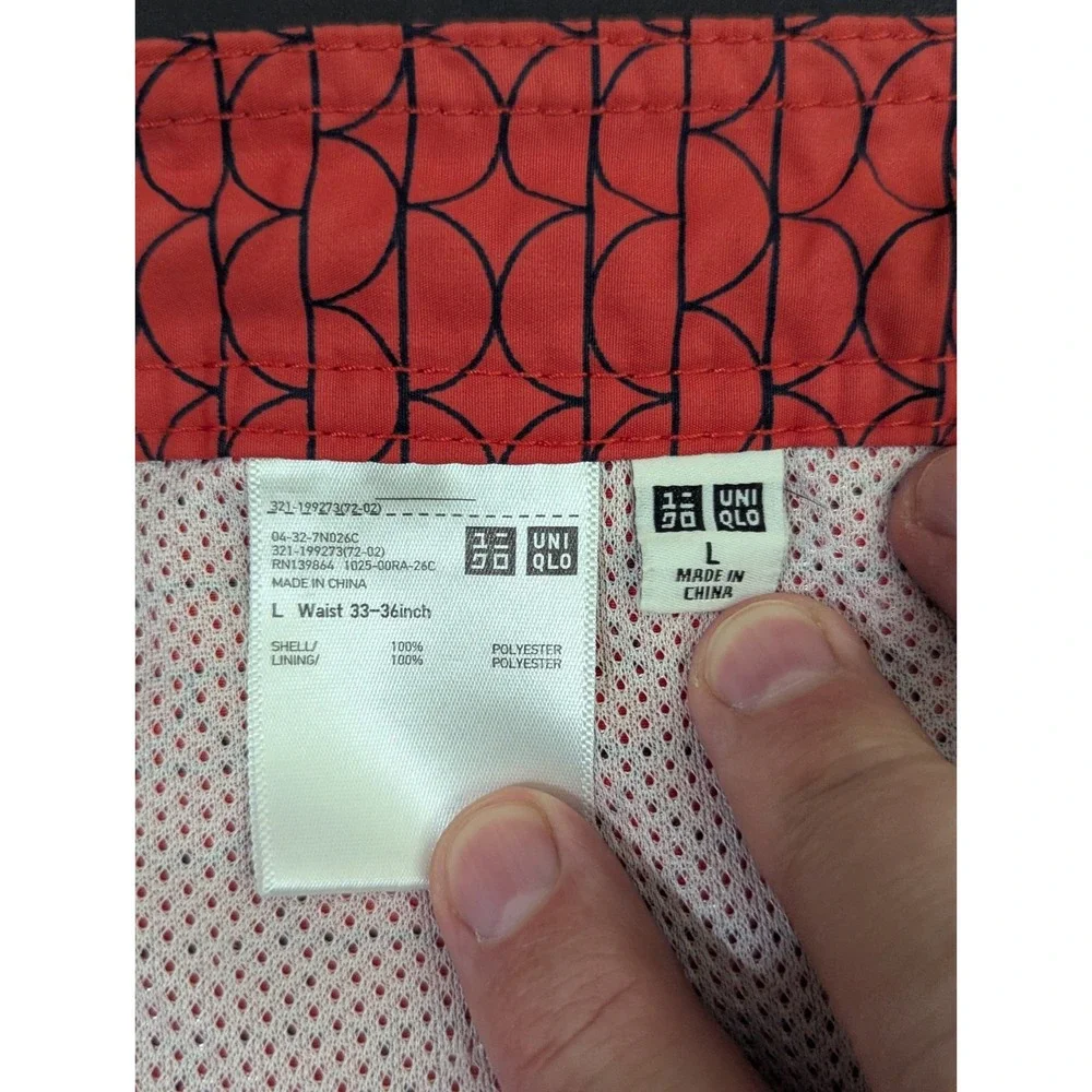 UNIQLO‎ Swim Trunks Men's Size Large Red Swim Surf Beach Wear